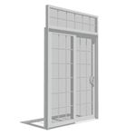 View Impervia Series Sliding Patio Door, Vent Fixed with Transom