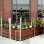 View Mariner Planters With Screen Wall