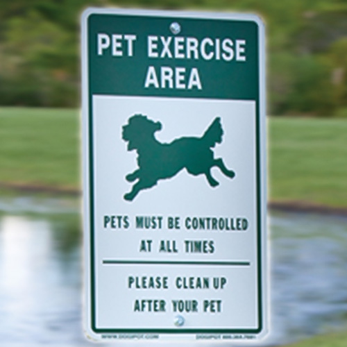 CAD Drawings DOGIPOT DOGIPOT® Pet Sign "Off Leash"