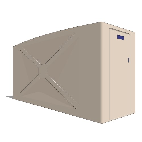 Bike-Shell™ Model 301WL (1 Door, 2-3 Bike Capacity Rectangular Unit)