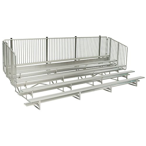 CAD Drawings National Recreation Systems, Inc. 5 Row Standard Bleachers With Vertical Picket Guardrails ( NA-0515STD_VP )