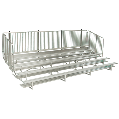 CAD Drawings National Recreation Systems, Inc. 5 Row Preferred Bleachers With Vertical Picket Guardrails ( NA-0515PRF_VP )