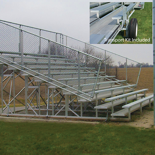 CAD Drawings National Recreation Systems, Inc. 10 Row Transportable Preferred Bleachers ( NA-1015TPSTD_CL )