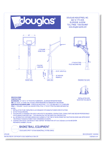 Douglas® D-Pro™ 435 MAX Basketball System
