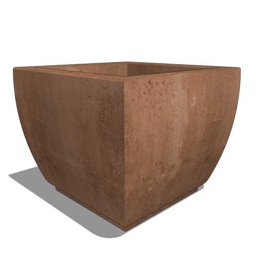 CAD Drawings BIM Models Kornegay Design LLC Square Series Planter