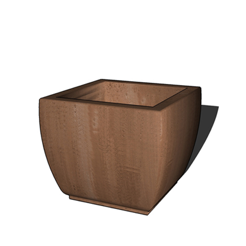 CAD Drawings BIM Models Kornegay Design LLC Square Series Planter