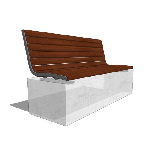 EP 1900: Bench With Backrest - Collection Promenade