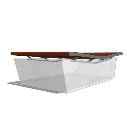EP 1911: Bench Without Backrest - Collection Promenade