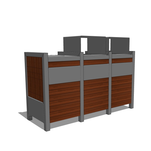 EP 3520-RU-T: Outdoor Waste Receptacles - Collection 25