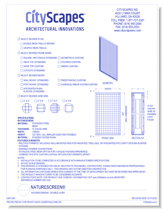 NatureScreen® - Double Layer