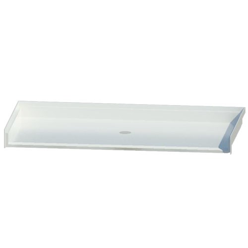 F6032APAN: 60" Acrylic roll-in shower pan, pre-leveled base (ADA, ANSI)