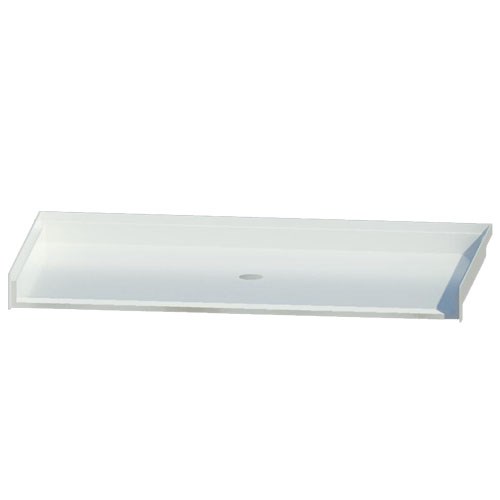 F6034DPAN: 60" Acrylic roll-in shower pan, pre-leveled base (ADA, ANSI)