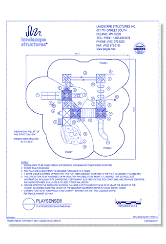 PlaySense Design 400  Park Plan