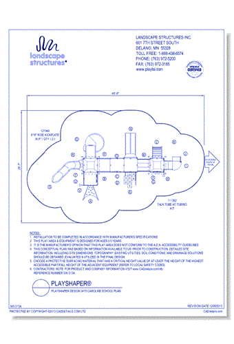 PlayShaper Design 3479 Caroline School Plan