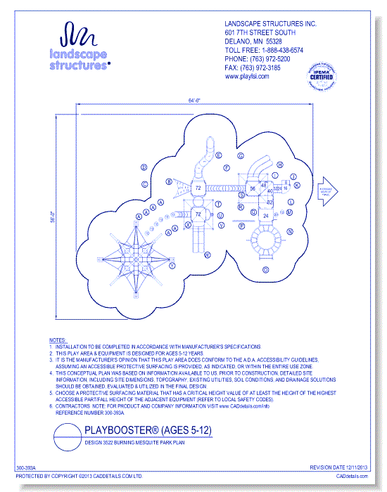 PlayBooster Design 3522 Burning Mesquite Park Plan