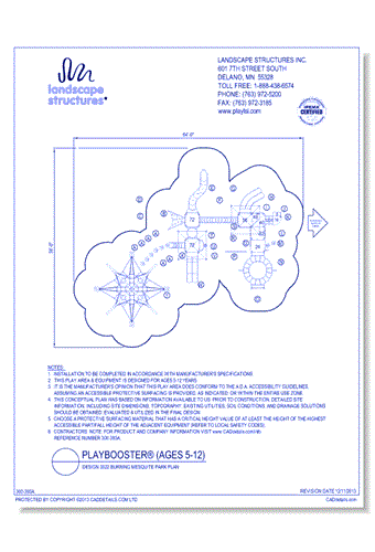 PlayBooster Design 3522 Burning Mesquite Park Plan
