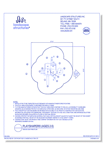 PlayShaper Design 3550 Park Plan