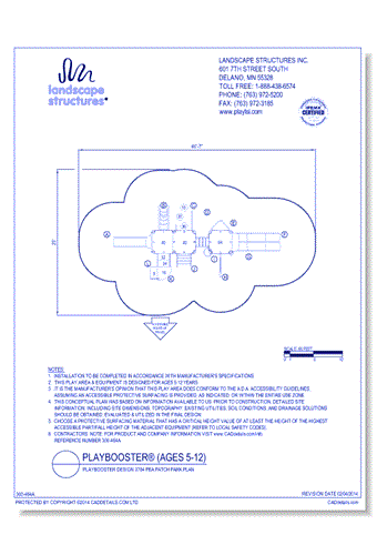PlayBooster Design 3784 Pea Patch Park Plan