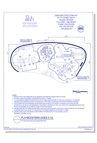 PlayBooster Design Hillside Park Plan