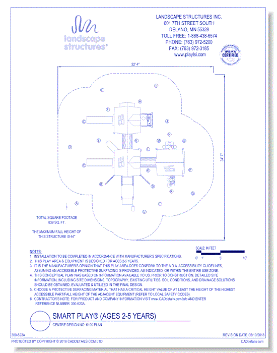Centre Design No. 6100 Plan