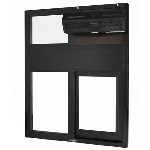 CAD Drawings BIM Models Quikserv SST-4860 / IFT-4860E Window & Air Curtain Combination Unit