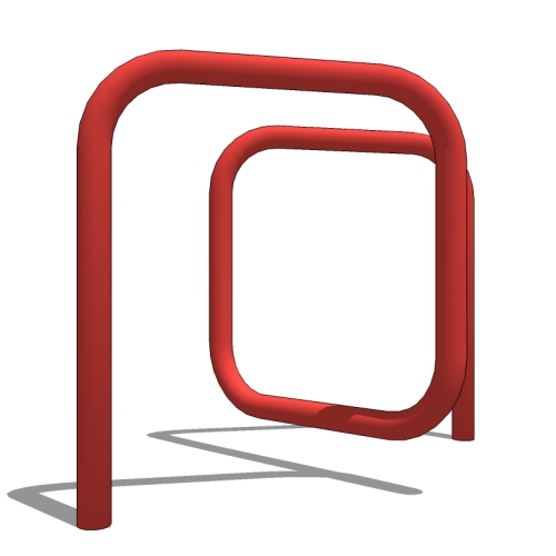 Genesis Bike Rack: 4 Bike, Surface or In Ground Mount