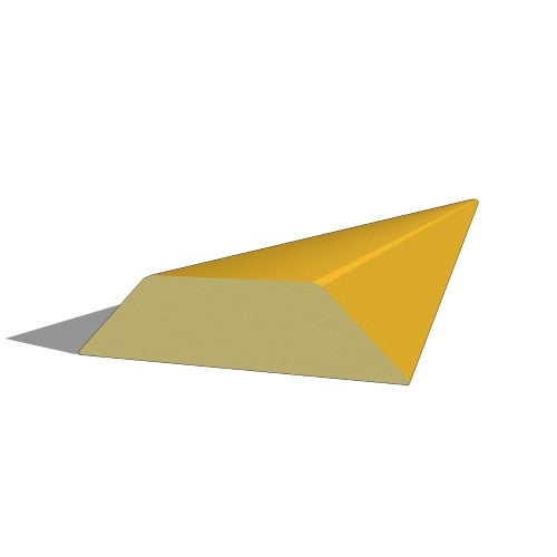 Sylvan Poly-Comp® Gold Plastic Reveal (3/4" x 2-1/4" x 3/4") ( RVL-075-225-075X10' )