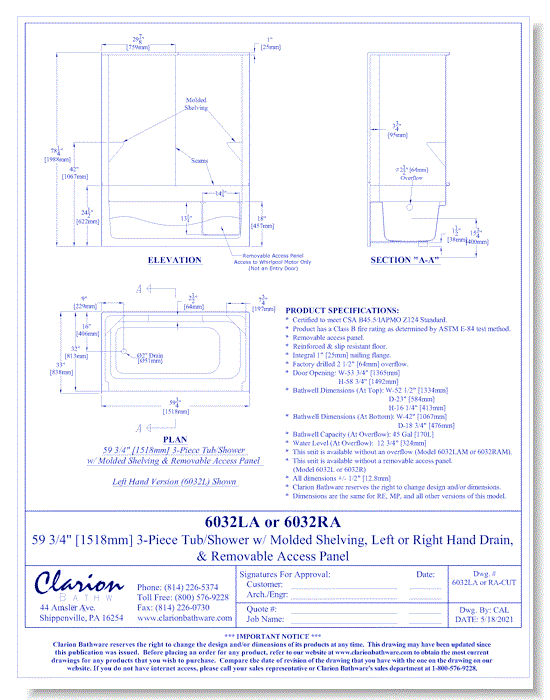 MP6032LA or RA