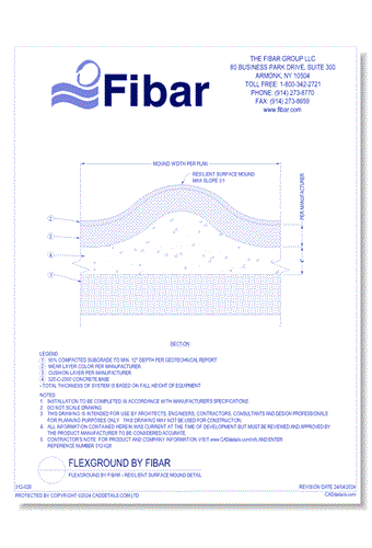 Flexground by Fibar - Resilient Surface Mound Detail