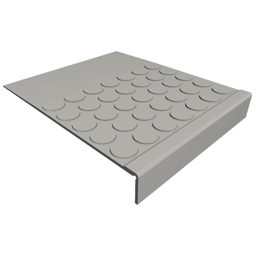 Rubber Treads: Rubber Raised Circular Vantage Design - Extended Length