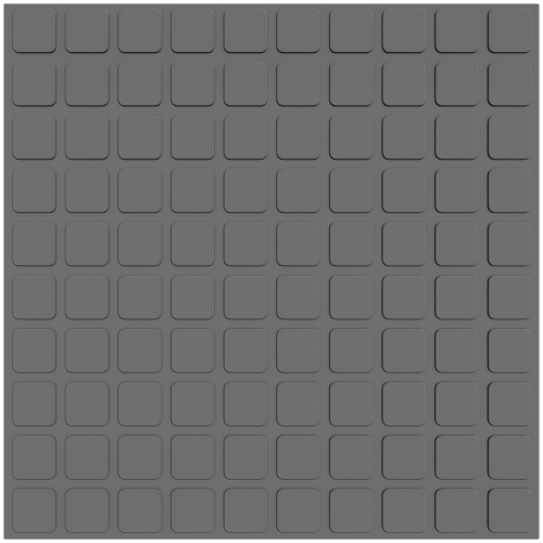 Raised Square Design Rubber Tile