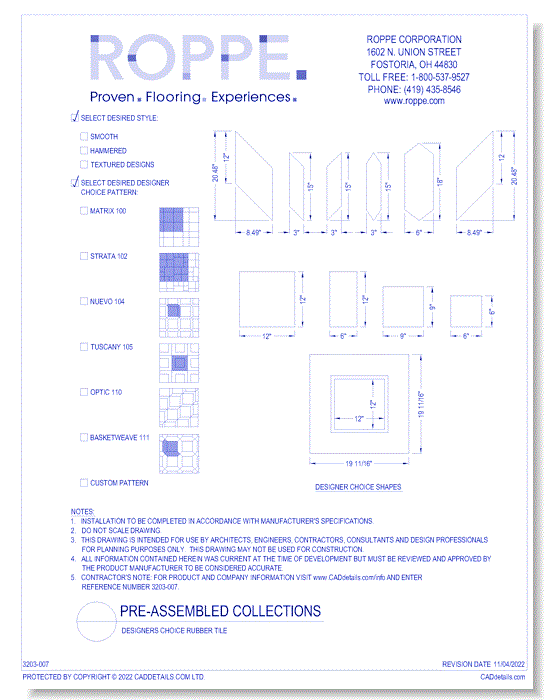 Designer's Choice Rubber Tile