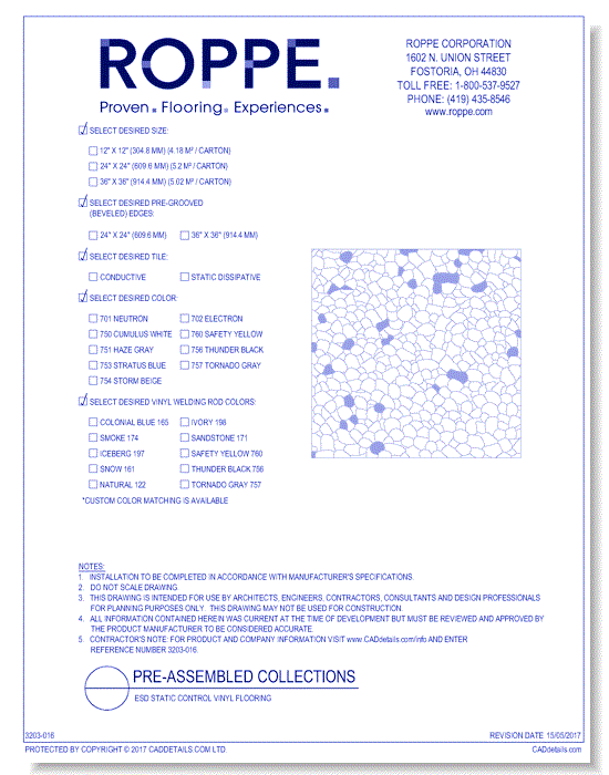 Esd Static Control Vinyl Flooring