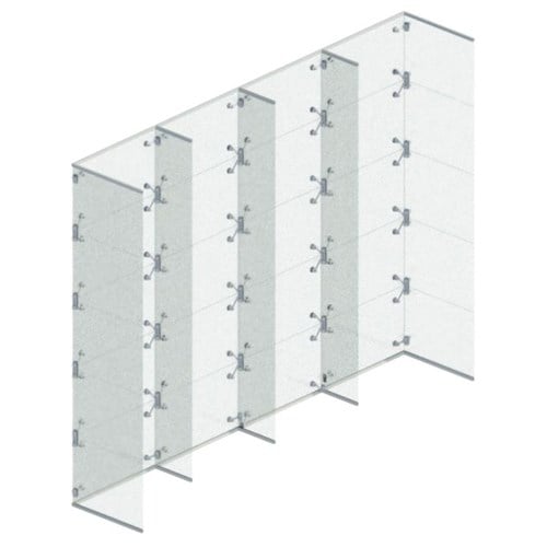 High Wall Glass Partition Systems: Elevare™ Point Support Single Glazed - Architects Package