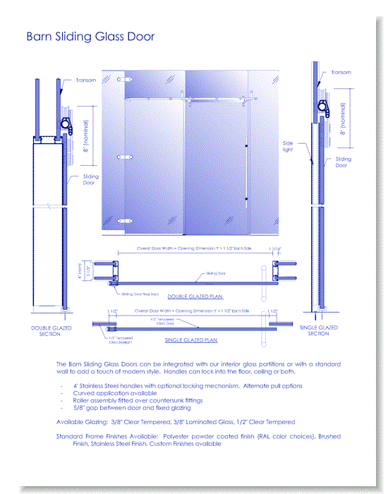 Sliding Glass Barn Doors: Eclipse™ - Architects Package