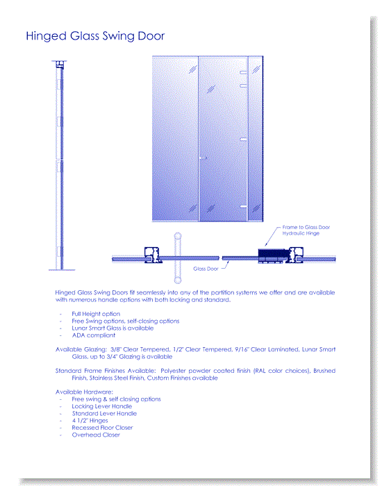 Hinged Doors: Framed Swing Door - Architects Package