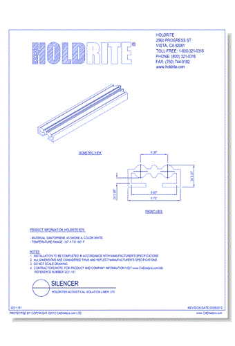 HOLDRITE® Acoustical Isolation Liner: 270