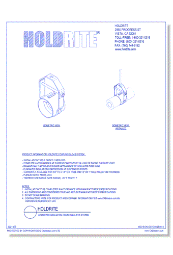 HOLDRITE® Insulation Coupling Clevis System