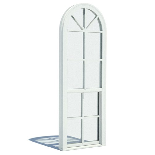 1100 Series: Windows Single Hung - Extended Half Round - Operable