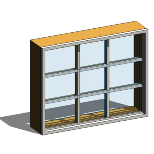 CAD Drawings BIM Models Ply Gem Mira Premium Series: Aluminum Clad Wood Window Transom - DirectSet