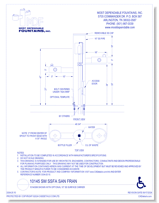 10145 SM OR SMSS - Most Dependable Fountains