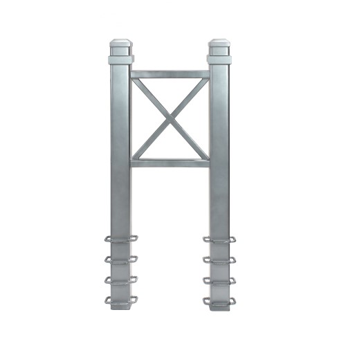 CAD Drawings Post Guard Safety X-Frame Bollard