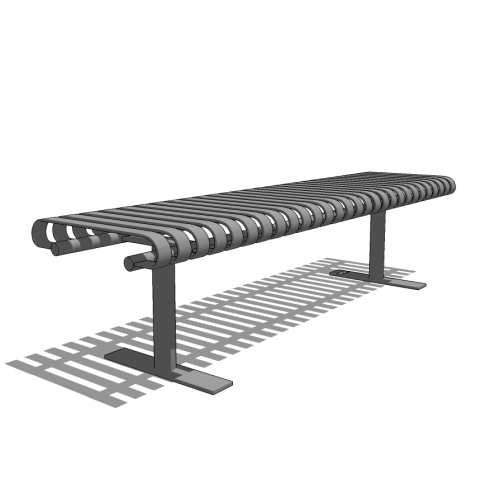 Model FRB-6: Steelsites™ Backless Bench