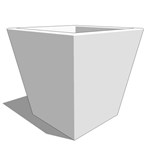 View Tapered Urban Chic Composite Square Planter