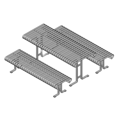 PSSPT-6 - 6' Steel Picnic Table