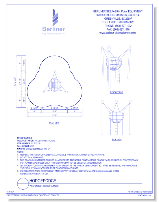 Picolino - Wespennest.120 Net Climber