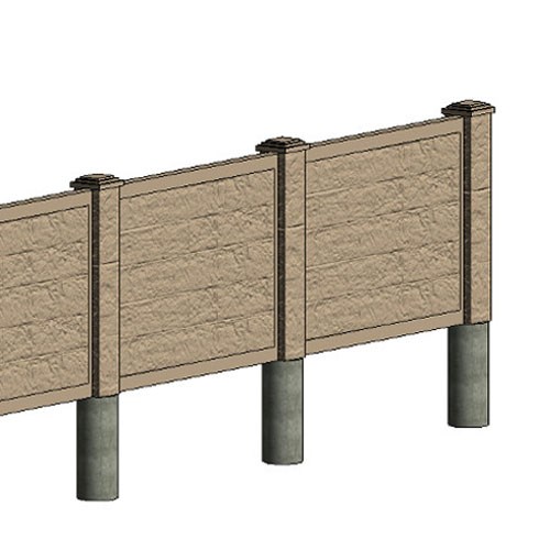 RhinoRock Concrete Fence