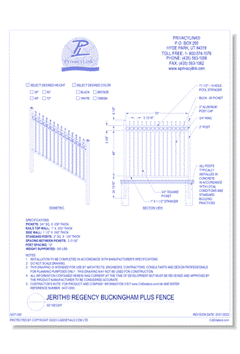 Jerith® Regency Buckingham Plus Fence