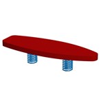 View S Spring Surfboard-Spring Mount