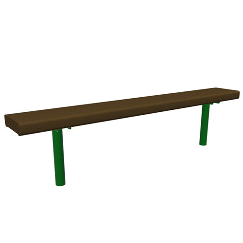 CAD Drawings Playcraft Systems 6' Bench without Back In-Ground Mount